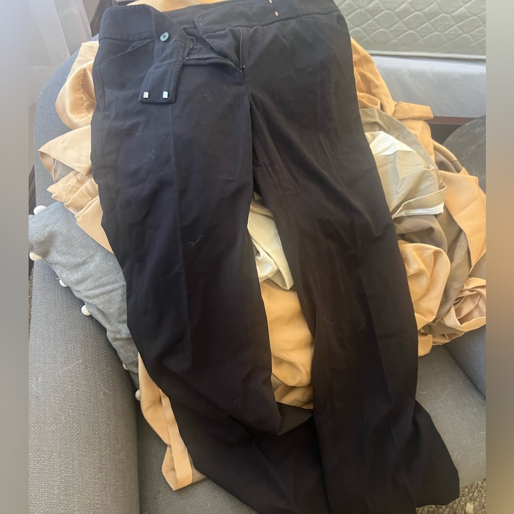 White House Black Market Black Bootcut Trousers